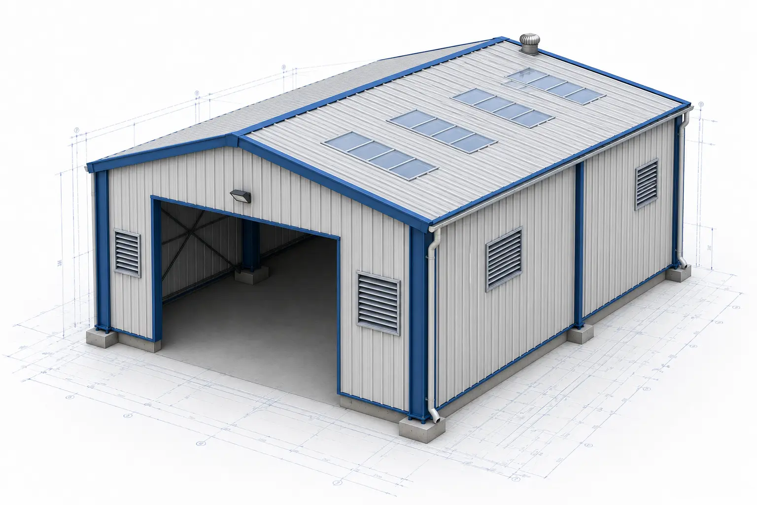 Building Accessories component of a Jupiter Steel pre-engineered building