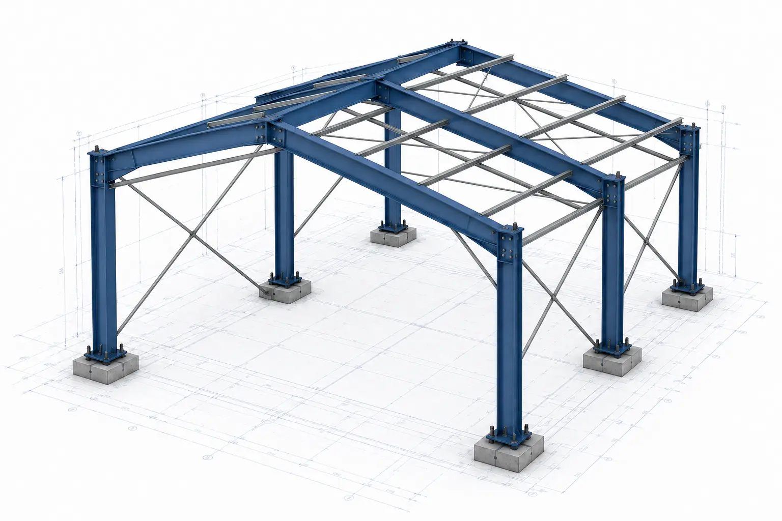 Bracing System component of a Jupiter Steel pre-engineered building