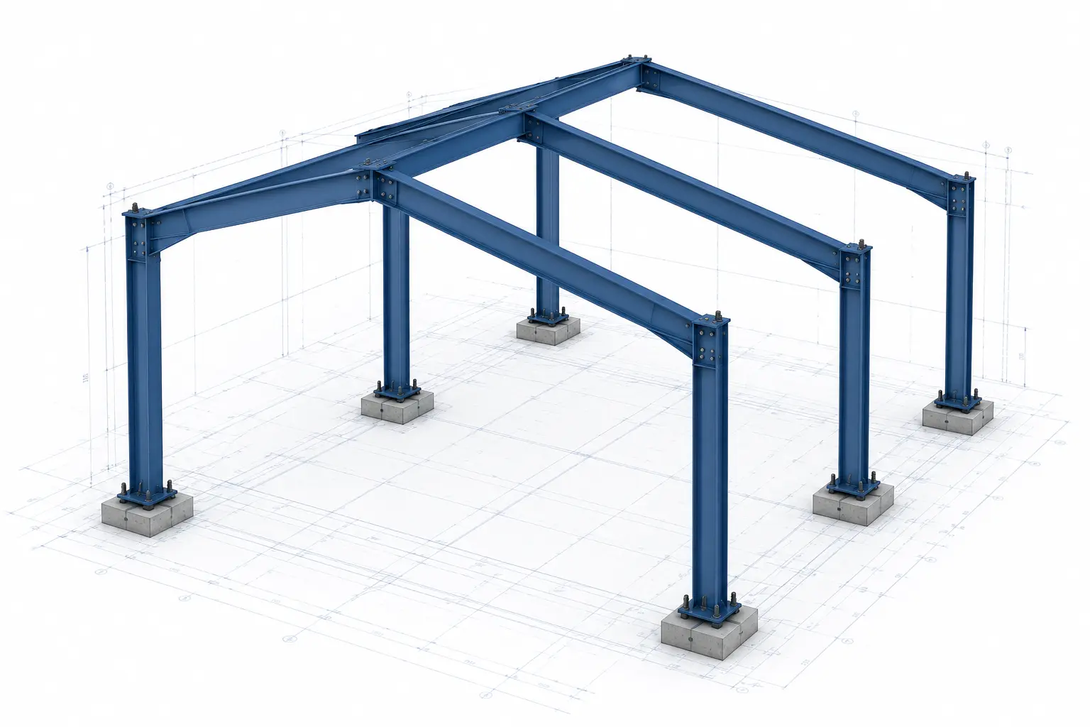 Primary Framing component of a Jupiter Steel pre-engineered building