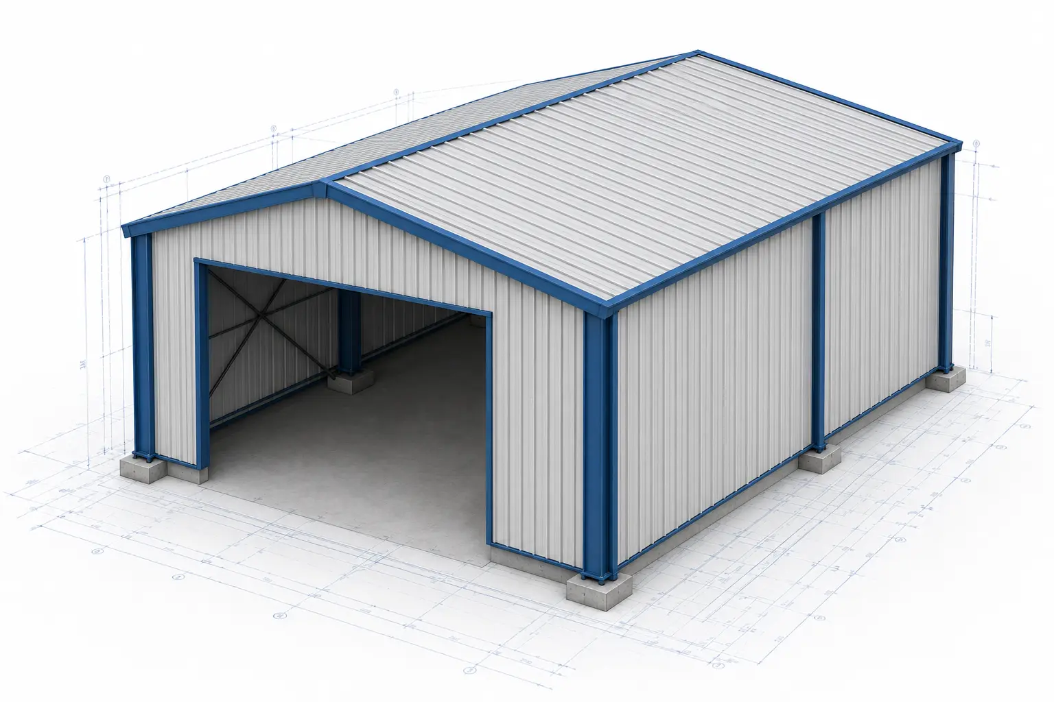 Roofing and Wall Cladding component of a Jupiter Steel pre-engineered building