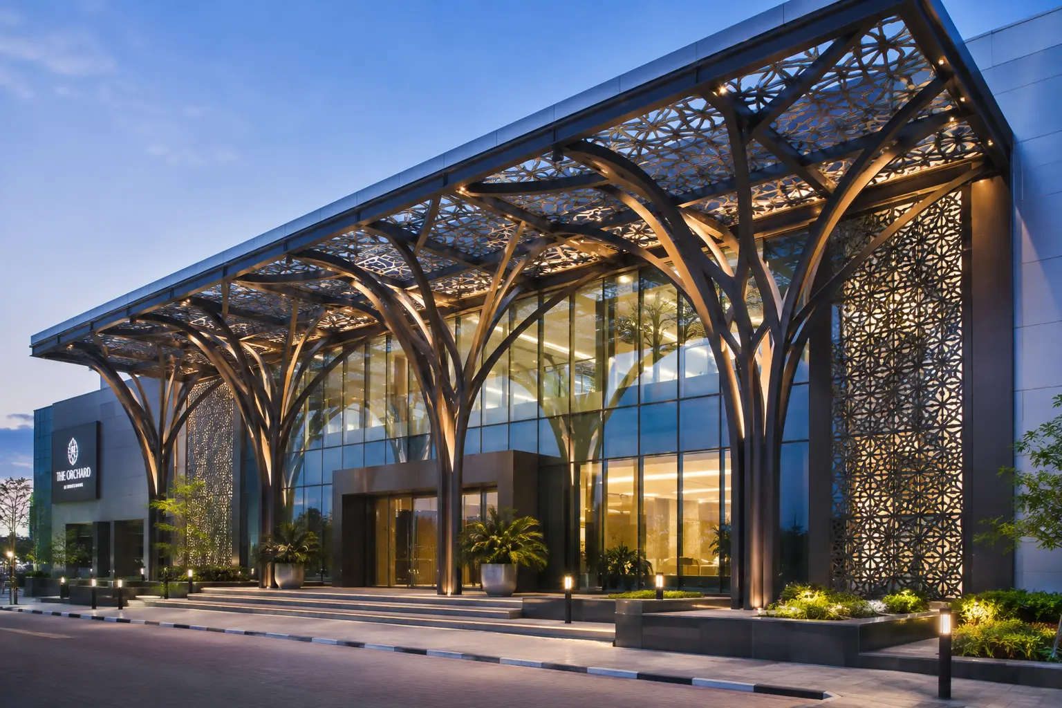 Decorative Structural Elements — an architectural steel element by Jupiter Steel Buildings